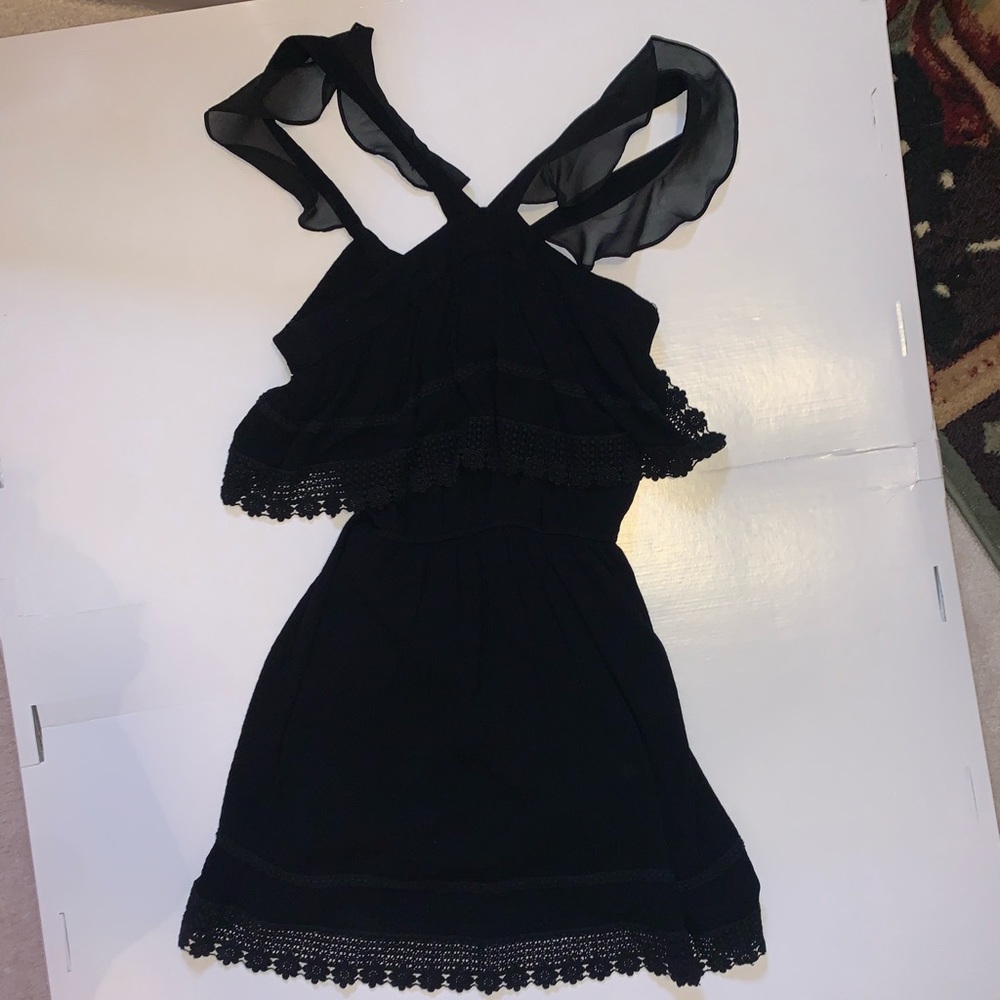 Black Halter Neck Dress